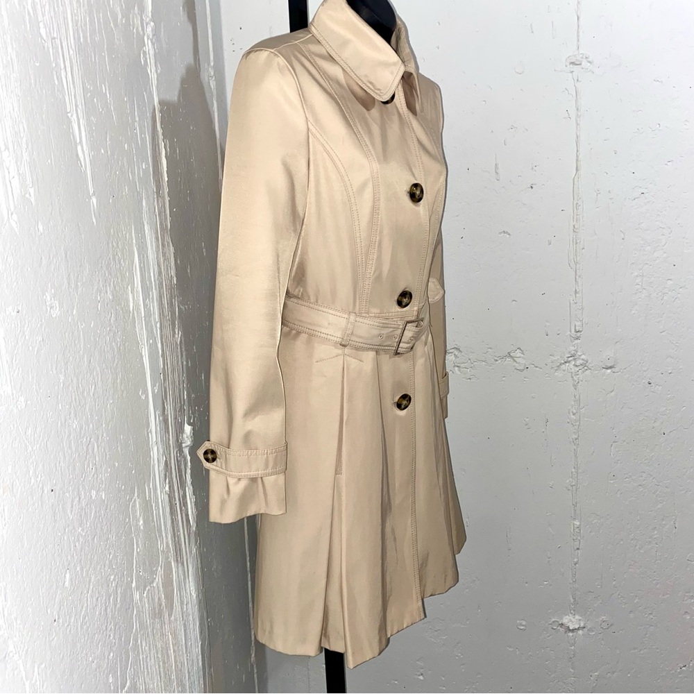 Laundry by Shelli Segal Skirted Trench Coat Size Small - Picture 5 of 15